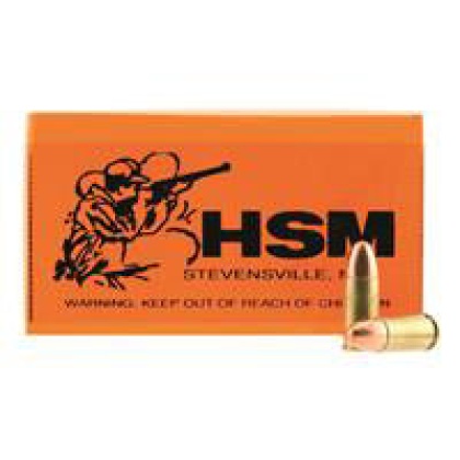 Hsm Ammo Rmfg 9mm Luger 115gr - Plated Lead Round Nose 50-pack