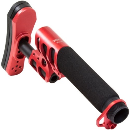 Odin Stock Zulu 2.0 W-padded - Buffer Tube Red For Ar-15