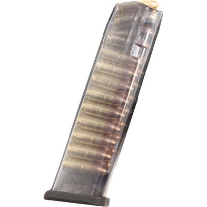 Ets Magazine Glock 9mm 22rd - Translucent Fits 17-19-26-34