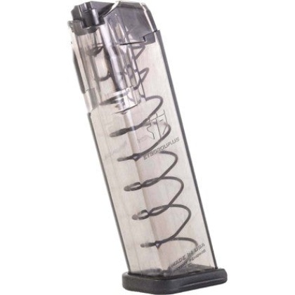 Ets Magazine Glock 17 9mm 17rd - Translucent Fits 17-19-26-34