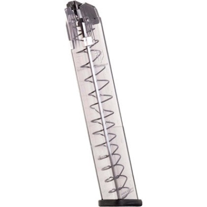 Ets Magazine Glock 18 9mm 31rd - Translucent Fits 17-19-26-34