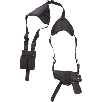 Bulldog Deluxe Hztl-shoulder - Holster Rh-lh Most 1911\'s Blk