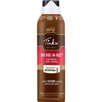 Tinks Deer Lure #69 Doe-in-rut - Hot Shot Gel 5oz. Aerosol