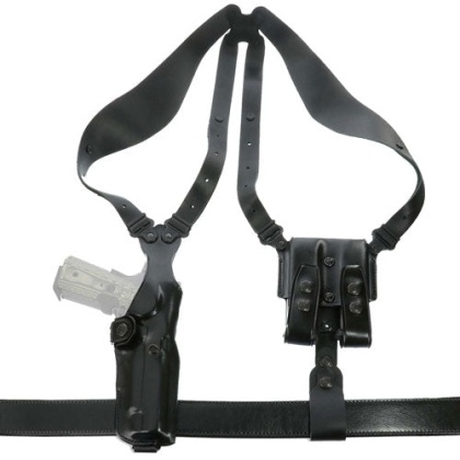 Galco Vertical Shoulder System - 4.0 Ambi Leather 1911 5\