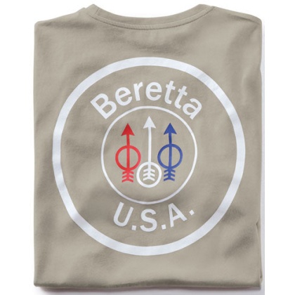 Beretta T-shirt Usa Logo - Medium Dove Grey