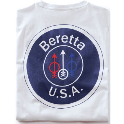 Beretta T-shirt Usa Logo - Large White