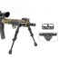 Utg Bipod Recon Flex Keymod - Matte Blk Center H 5.7