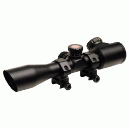 Truglo Tru-brite 4x32mm Scope - Illuminated R-g Mil-dot Black