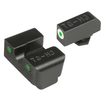Truglo Sight Set Glock High - Tritium Pro White W- U-notch