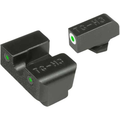 Truglo Sight Set Glock Low - Tritium Pro White W- U-notch