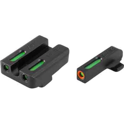 Truglo Sight Set Sf Xd-xdm-xds - Tfx Pro Green-orange Outline