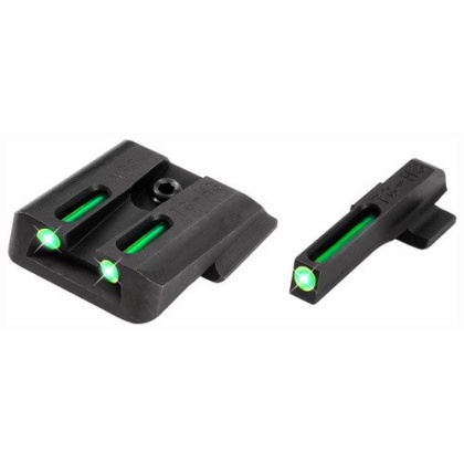 Truglo Sight Set S&w M&p - Tritium-fiber Optic Green