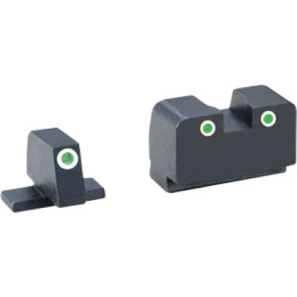 Ameriglo Tritium Suppressor - Set Grn-grn Most Sig 3 Dot