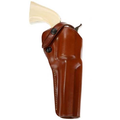Galco Sao Belt Holster Rh - Leather Saa Ruger Sup Blk 7.5\