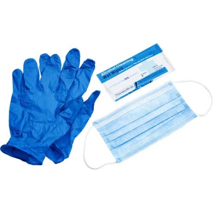 Honeywell Safety Pack 12-pack - 1-face Mask 1-gloves 2-wipes