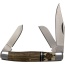 Abkt Roper Series Laredo Stag - Stockman 3-blade Wood Handles
