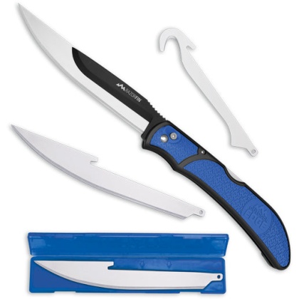 Outdoor Edge Razor Fin 4-blade - Combo Set Blue Blister Pack