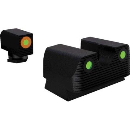 Rival Arms Tritium Night Sgt - Set Glock 17-19 W-orange Ring