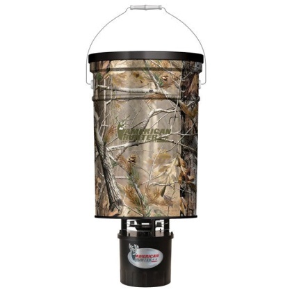 American Hunter Feeder Hanging - 50lb Metal Hopper Rt-ap Camo