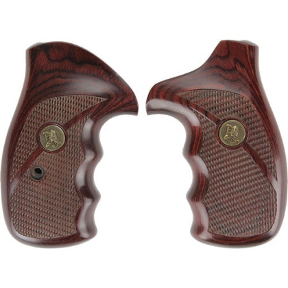 Pachmayr Laminated Wood Grips - S&w K&l-frame Rnd Butt Rosewd