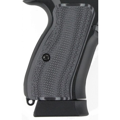 Pachmayr Dominator G10 Grips - Cz75 Compact Gry-blk Checkere<