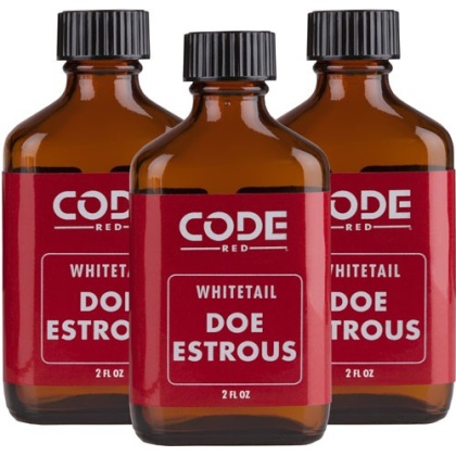 Code Red Deer Lure Doe - Estrus Triple Pack 2fl Oz-ea