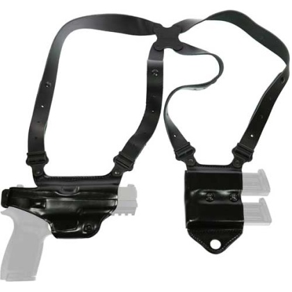 Galco Miami Shoulder System - Rh Leather Glk 17-19-22-23 Blk