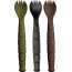 Ka-bar Mil-spec Spork-knife - 3 Pack Od Green-black-brown