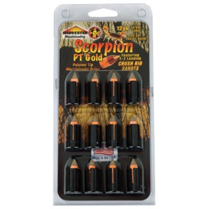 Harvester Scorpion 50 Cal. - 260gr .451 Poly Tip Sabot 12pk