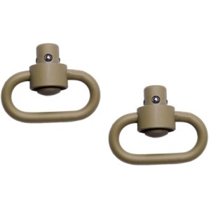 Grovtec Hd Push Button Swivels - Cerakote Desert Snd 1 1-4\