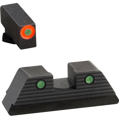 Ameriglo Tritium Trooper Glock - 42-43-43x-48 Ornge Pro-glo Fnt