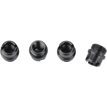 Ed Brown Grip Screw Bushings - Blued 4-pack For 1911