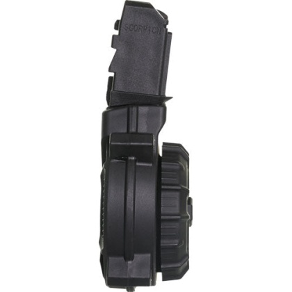 Pro Mag Magazine Cz Scorpion - 9mm 50-round Drum Black Poly