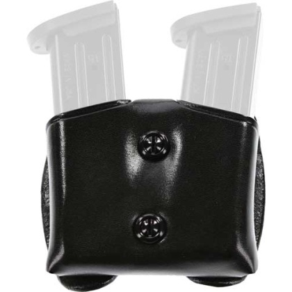 Galco Cdm Cop Double Mag Case - 9-40 Dle Stack Metal Mags Blk
