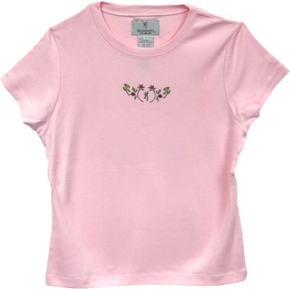 Bg Women\'s Ss T-shirt Alpine - Flowers Large Blush<