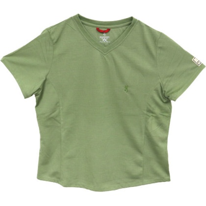 Bg Women\'s Ss V-neck Perfrmnce - T-shirt Xx-large Leaf Green<