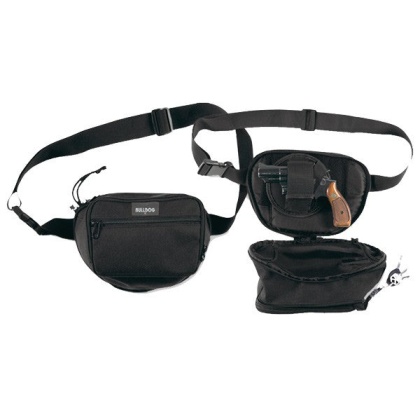 Bulldog Fanny Pack Holster For - Med Gun Blk 10\