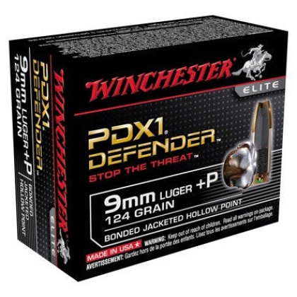 Win Ammo Supreme Elite 20-pack - 9mm Luger 124gr. Pdx1 Defender