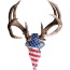 Do-all Horn Mounting Kit - American Iron Buck Red-wht-blu