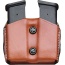 Desantis Double Mag Pouch Owb - Leather Single Stack 9-40 Tan
