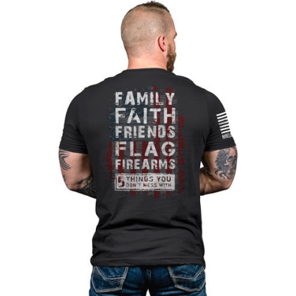 Nine Line Apparel 5 Things - Men\'s T-shirt Black X-large